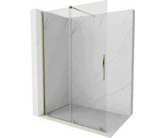 Walk-in dušo sienelė Mexen Velar, Gold, 160 x 200 cm