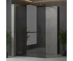 Walk-In dušo sienelė Rea Flexi, Pilkas / Titanium, 90 cm