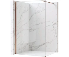 Walk-In dušo sienelė Rea Flexi, Transparent / Brushed Copper, 80 cm
