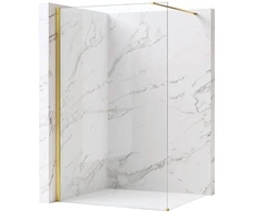 Walk-In dušo sienelė Rea Flexi, Transparent / Gold, 110 cm