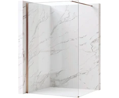 Walk-In dušo sienelė Rea Flexi, Transparent / Brushed Copper, 110 cm