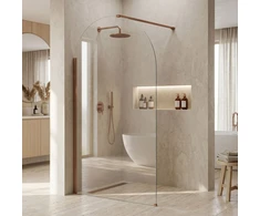Walk-In dušo sienelė Rea Heaven, Brushed Copper, 110 cm