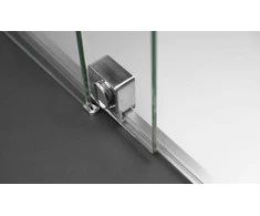 Walk-in stumdoma dušo sienelė Deante Prizma, Brushed steel, 140x195 cm