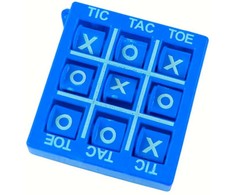 Žaidimas Tic-tac-toe, 4,5 cm, mėlynas