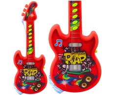 Žaislinė elektrinė gitara vaikams, 29 cm, raudona