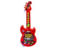 Žaislinė elektrinė gitara vaikams, 29 cm, raudona