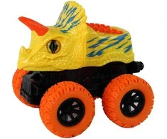 Žaislinis automobilis Triceratopas, geltonas