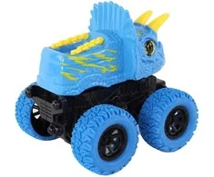 Žaislinis automobilis Triceratopas, mėlynas