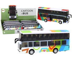 Žaislinis dviaukštis autobusas su garsais ir šviesom. 1 vnt.