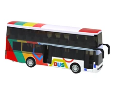 Žaislinis dviaukštis autobusas su garsais ir šviesom. 1 vnt.