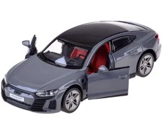 Žaislinis elektromobilis Audi RS e-tron GT Coupe su garso ir šviesos efektais, pilkas