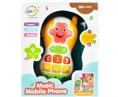 Žaislinis interaktyvus muzikinis telefonas
