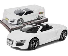 Žaislinis kabrioletas 1:18, baltas