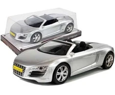Žaislinis kabrioletas 1:18, sidabrinis