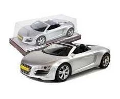 Žaislinis kabrioletas 1:18, sidabrinis