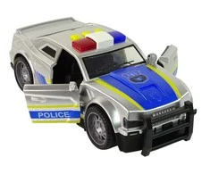 Žaislinis policijos automobilis, sidabrinis