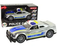 Žaislinis policijos automobilis, sidabrinis