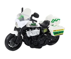 Žaislinis policijos motociklas su garsais ir šviesom, raudonas, 1 vnt.