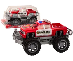 Žaislinis policijos visureigis, raudonas