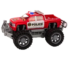 Žaislinis policijos visureigis, raudonas