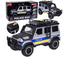 Žaislinis policijos visureigis su šviesos ir garso efektais
