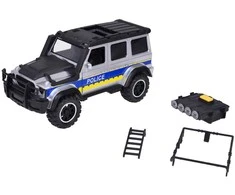 Žaislinis policijos visureigis su šviesos ir garso efektais