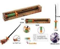 Žaislinis samurajaus kardas su garsais, žalias