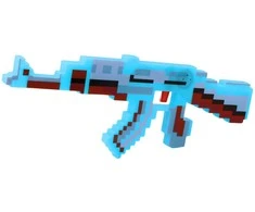 Žaislinis šautuvas Pixel su šviesos ir garso efektais, 39 cm, mėlynas