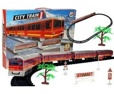 Žaislinis traukinys su bėgiais City Train, 33 el.
