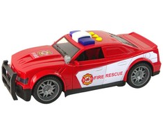 Žaislinis ugniagesio automobilis su garsais ir šviesom, raudonas