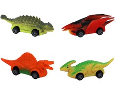 Žaislinių transporto priemonių rinkinys Dinozaurai, 8 vnt.