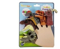 Žaisliukai ant pirštukų Dinozaurai, 5 vnt.