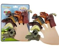 Žaisliukai ant pirštukų Dinozaurai, 5 vnt.