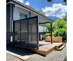 Žaliuzės pavėsinei Pergola Premium Anthracite, 93 cm