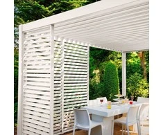 Žaliuzės pavėsinei Pergola Premium Baltas, 93 cm