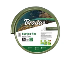 Žarna Bradas Suction-Flex su plienine spirale, 38 mm, 6 m, žalia