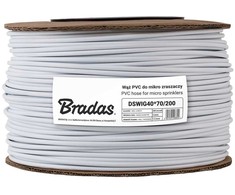 Žarna mikropurkštuvams Bradas PE 4x7mm, 200 m, balta