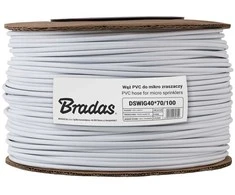 Žarna mikropurkštuvams Bradas PE 4x7mm, 100 m, balta