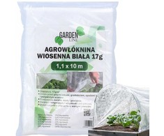 Žieminė augalų danga, 17 g/m², 1.1 x 10 m, balta