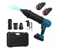 Akumuliatorinis pūstuvas 20V 400w su adapteriu ir 2 akumuliatoriais