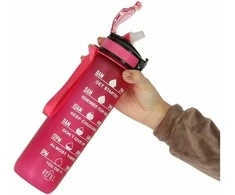 Gertuvė dviračiui 1000ml Time market bottle Rožinė