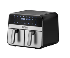 Karšto oro gruzdintuvė (Air Fryer) 9 l 2500 W, dviejų skyrių + LCD
