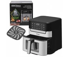 Karšto oro gruzdintuvė Air fryer KRAFT&amp;DELE, 8 l, 2200 W