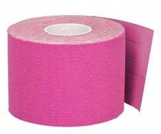 Kineziologinis teipas, kinesio pleistras 5cmx5m, rožinis