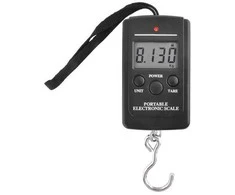 Žvejybos svarstyklės su kabliuku ir LCD, 40 kg