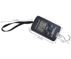 Žvejybos svarstyklės su kabliuku ir LCD, 40 kg