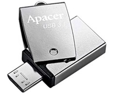 USB atmintinė Apacer AH750, 64 GB (AP64GAH750S-1)