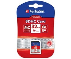 Atminties kortelė Verbatim Karta pamięci Secure Digital Card Premium U1, 32GB, SDHC, 43963, UHS-I U1 (Class 10)