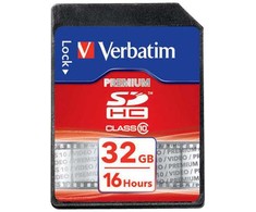 Atminties kortelė Verbatim Karta pamięci Secure Digital Card Premium U1, 32GB, SDHC, 43963, UHS-I U1 (Class 10)