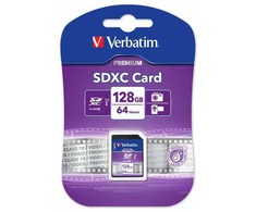 Atminties kortelė Verbatim Karta pamięci Secure Digital Card Premium U1, 128GB, SDXC, 44025, UHS-I U1 (Class 10)
